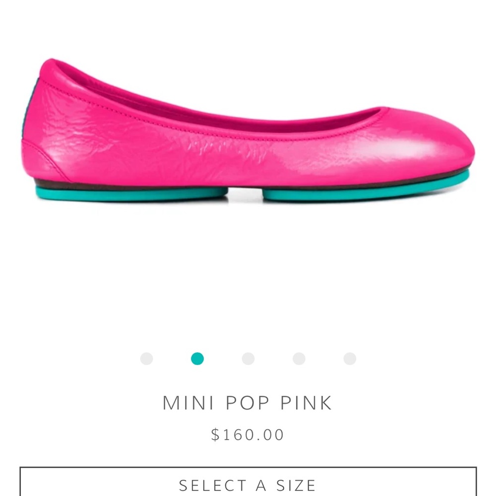 Tieks Mini Pop Pink Kids Shoes - Picture 4 of 11